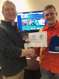 Cody Burson with Mr. Papineau